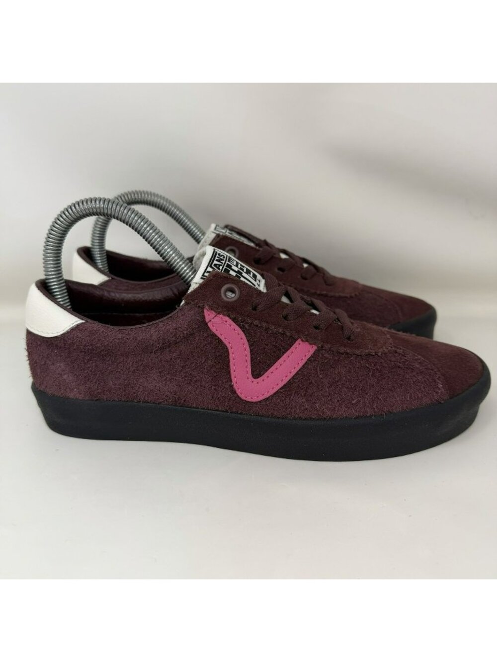Vans Sport Low Suede Trainers Shoes Burgundy Women’s Size 7.5